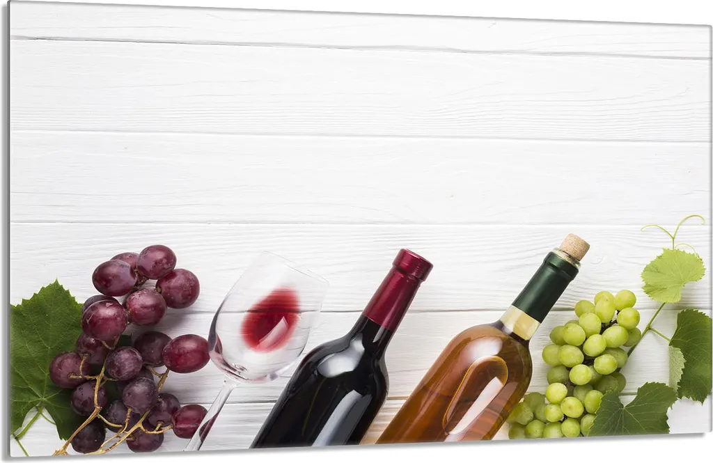 Copri Fornelli 80x52 cm Vetro Antigraffio - Tagliere Legno di Vino