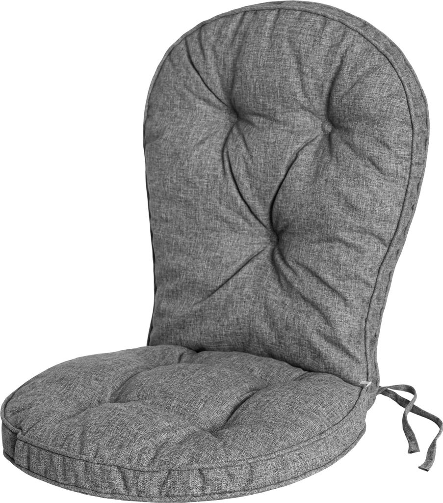Gepolstertes Gartenkissen „Vigo“ – 40×40×5 cm mit Rückenlehne, wasserabweisend & UV-beständig | Hobbygarden