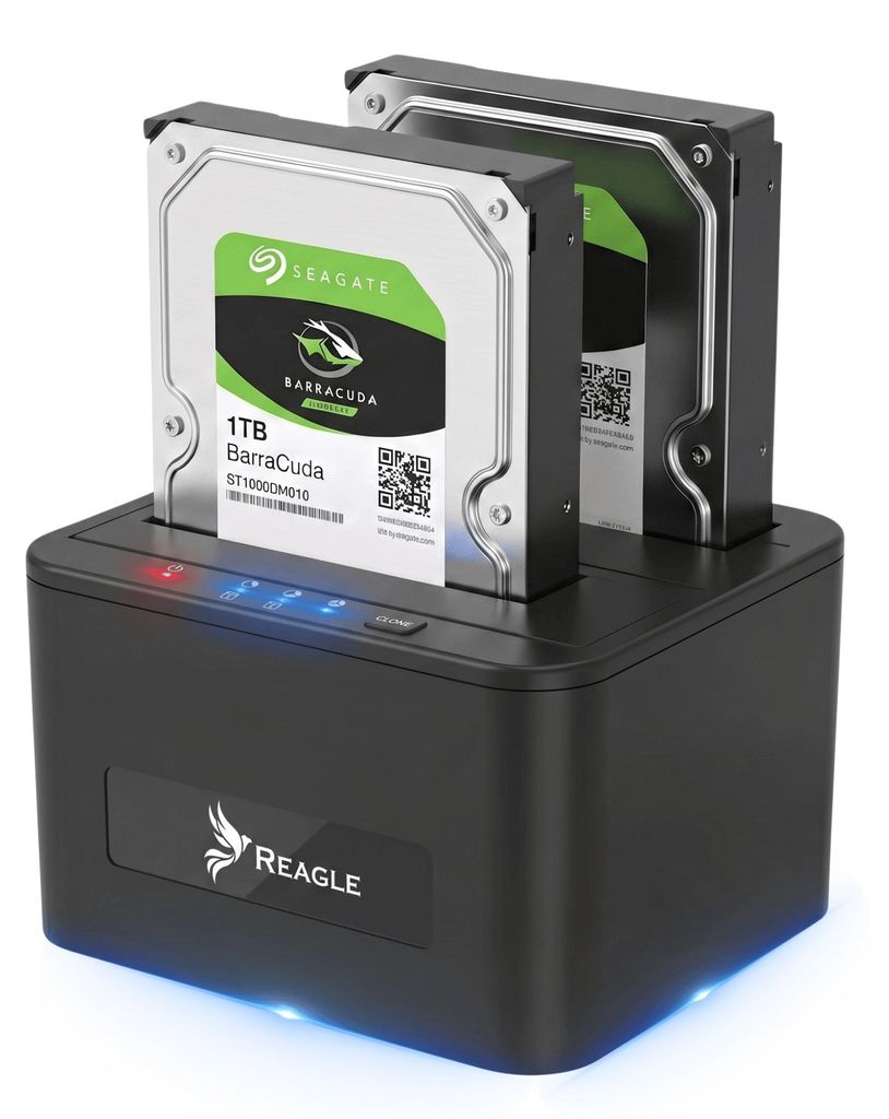 Reagle RDOC52 Dualschacht Festplatten Dockingstation USB Produktbild 