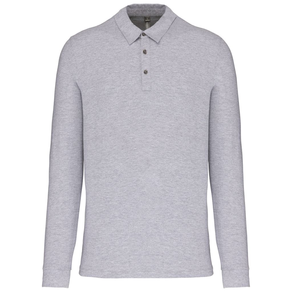 Kariban Langarm-Polohemd für Herren aus Jersey
