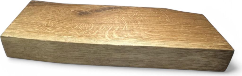 Schneidebrett aus massiver Eiche 42x18-20x5cm, Käsebrett, Präsentationsbrett