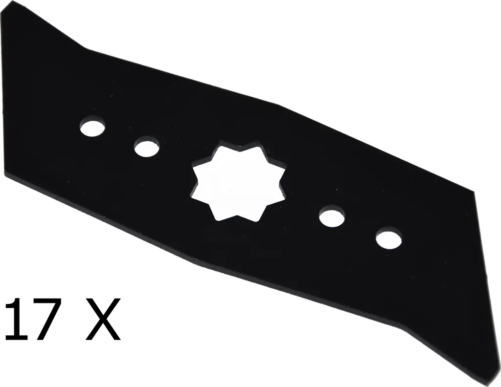 17 X Lame per scarificatore per Wolf UV 38 BX - Acciaio HQ