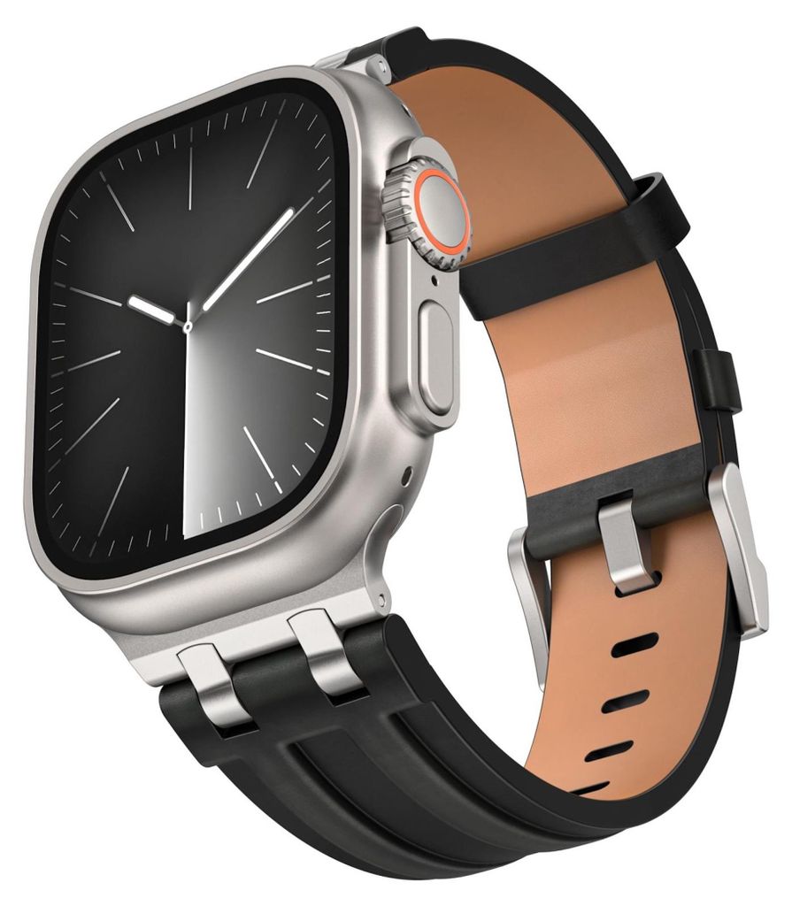 Smartwatch Armband Kunstleder für Apple Watch 49 46 45 44mm Edelstahl Schnalle