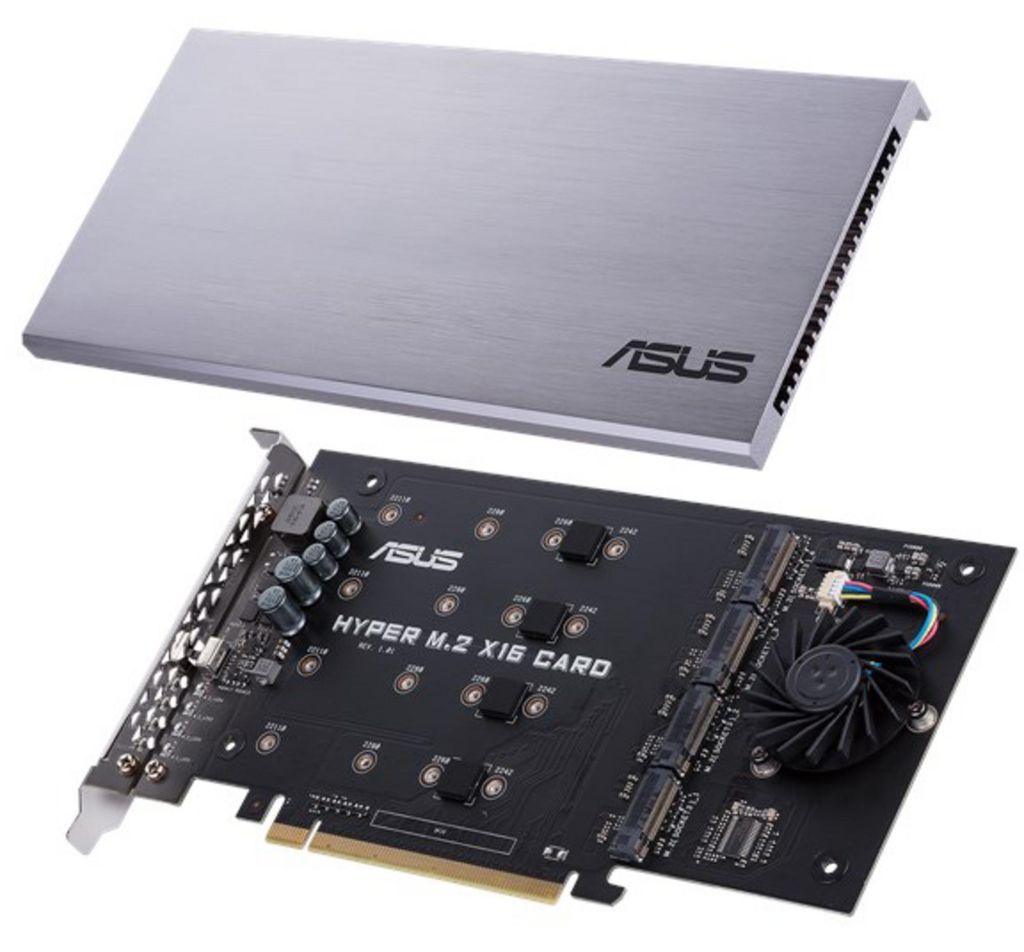 ASUS HYPER M.2 X16 CARD V2, Pcie, M.2, PCIe 3.0, 128 Obrázok produktu 