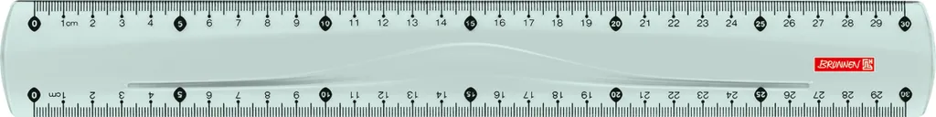 Règle 30cm menthe BRUNNEN 104973054 : mesure précise et traçage sans bavure