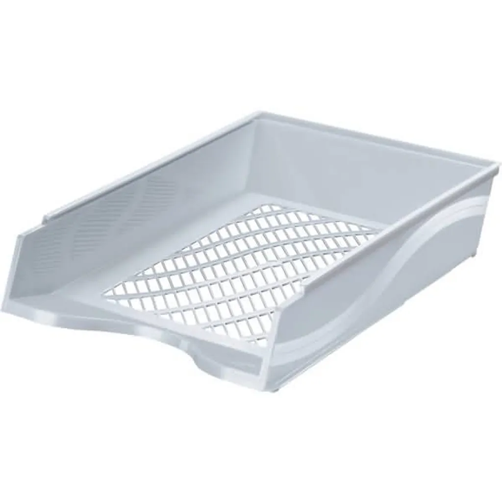 Corbeille à courrier Bene 60100 empilable - Blanc - Format A4/C4