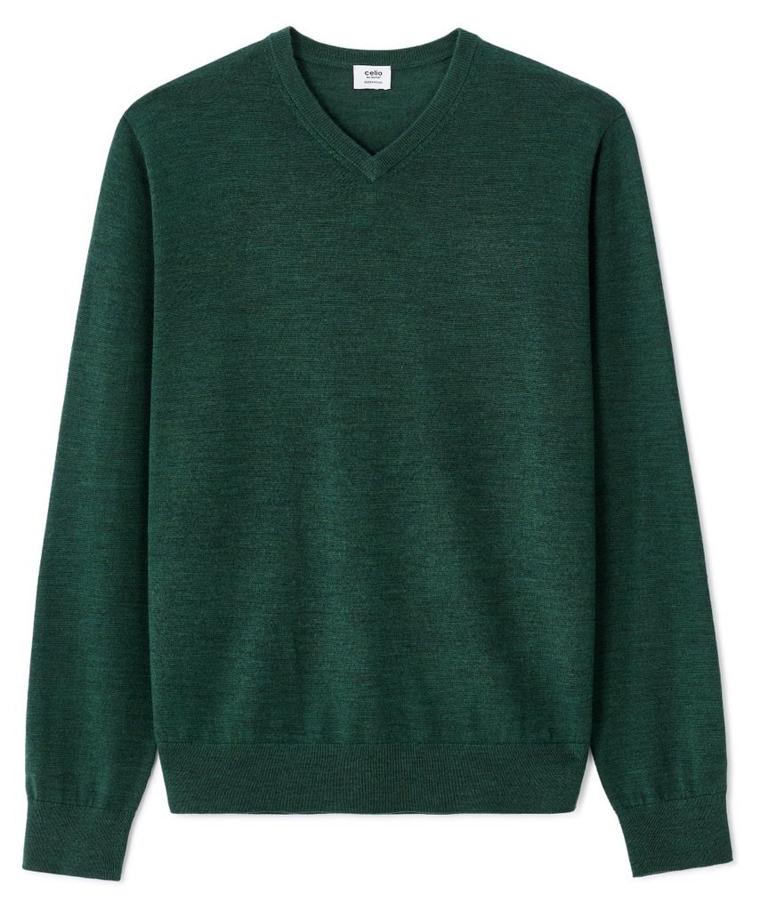 Svetrík z merino vlny Celio Semeriv, veľkosť XXL Obrázok produktu 