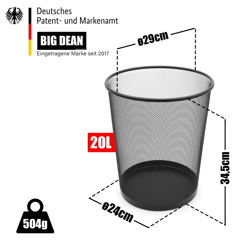 BigDean Zielscheiben 1000 STK. 14x14cm für Kugelfang Luftgewehr