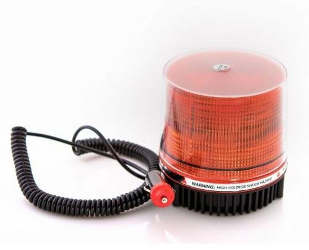 26 LEDs, 8 Watt Signalleuchte, Not- / Rundumkennleuchte mit Kuppel, 12 V, mit Magnet- oder Schraubbefestigung, 9 Strahlen