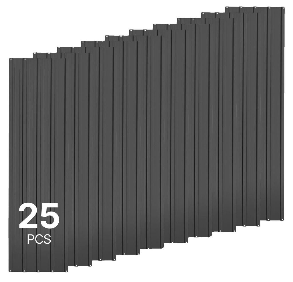 VEVOR, set di 25 lamiere ondulate, 1540 x 426 mm, rivestite Immagine del prodotto 