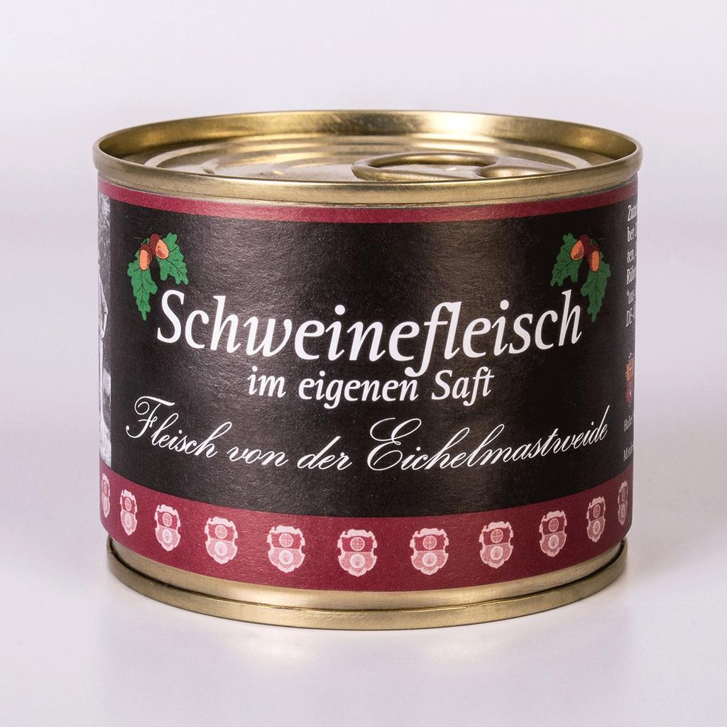 Fleisch im eigenen Saft vom Eichelmastschwein (200 g) Produktbild 
