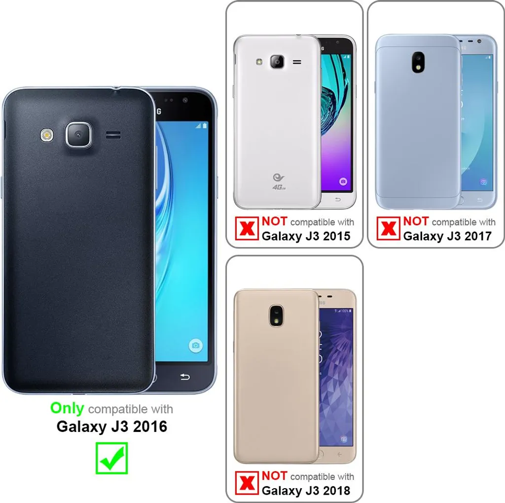 Custodia Rosso Shock per Samsung Galaxy J3 2016 - Stile e Sicurezza