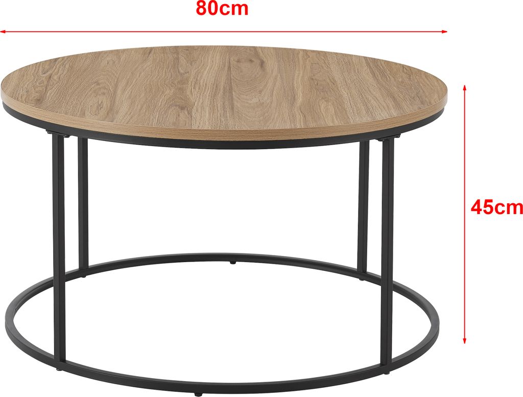 Couchtisch Kuhmoinen 45 x 80 cm Beistelltisch Produktbild 4
