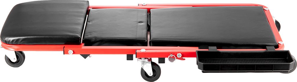 SucceBuy Faltbarer Z-Garagenrollstuhl, 914 mm, 136,1 kg Tragkraft, Rollhocker, 2-in-1 36 Zoll Garagen-Rollhocker