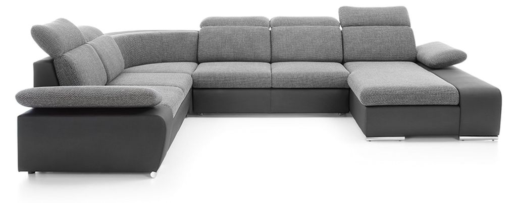 Ecksofa U-form Eckcouch Sofa Couchen Polster Schlaffunktion Couch