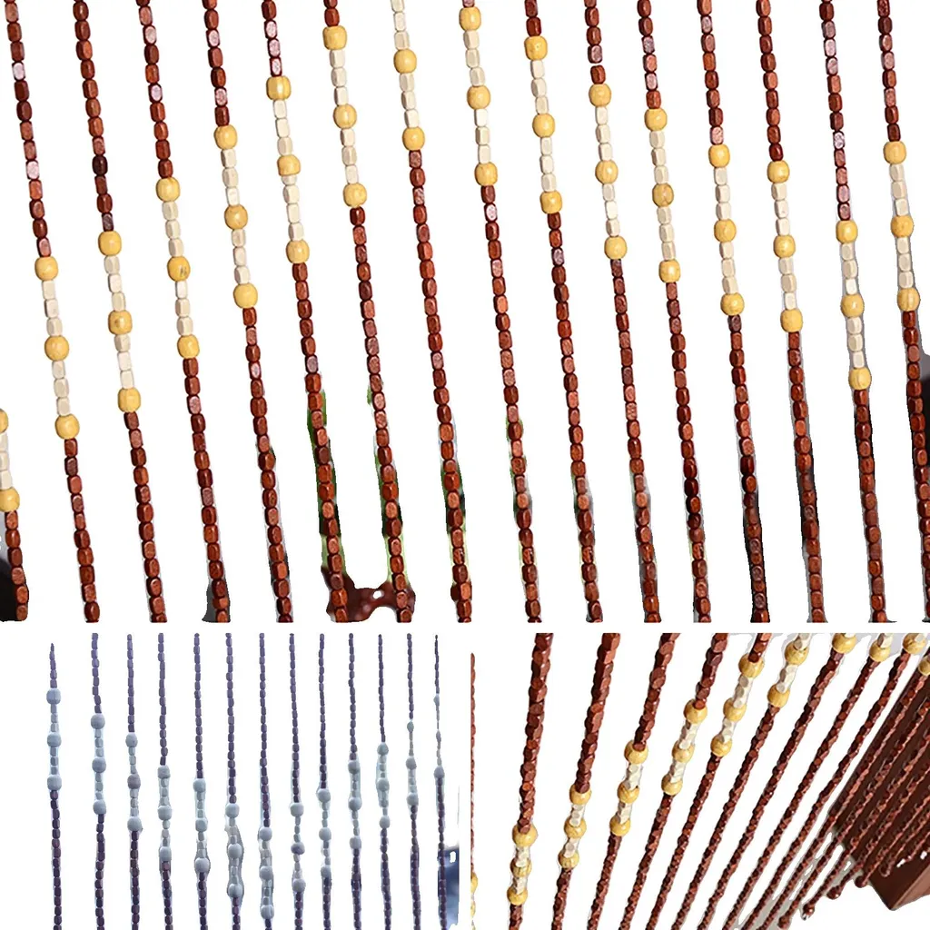 Rideau Macramé Écologique et Inodore en Bambou, Format 200x250 cm