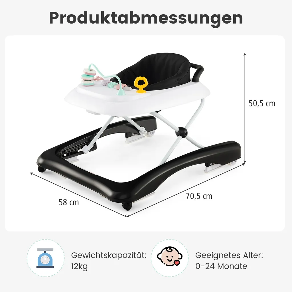 Trotteur Bébé Gain de Place Pliable : La Solution pour Petits Espaces - 2