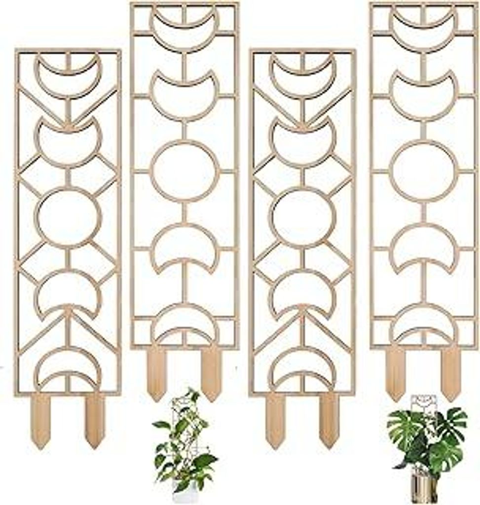 Holz-Pflanzenrankgitter für Kletterpflanzen im Innenbereich, Decorify Rankhilfe für Zimmerpflanzen, Pflanzenstütze mit feuchtigkeitsbeständiger...