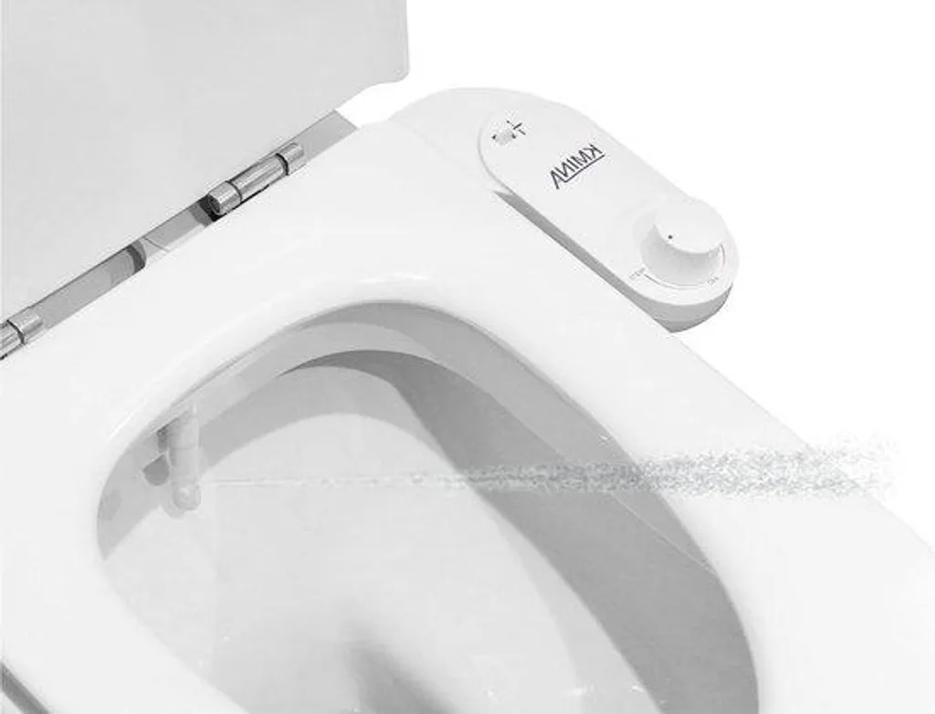 Bidet jet d'eau froide à pression réglable blanc flexible de 80 cm