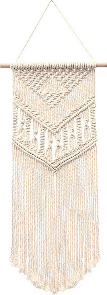 Macramé věšák na zeď, malá tkaná tapiserie, dekorace na zeď Obrázek produktu 