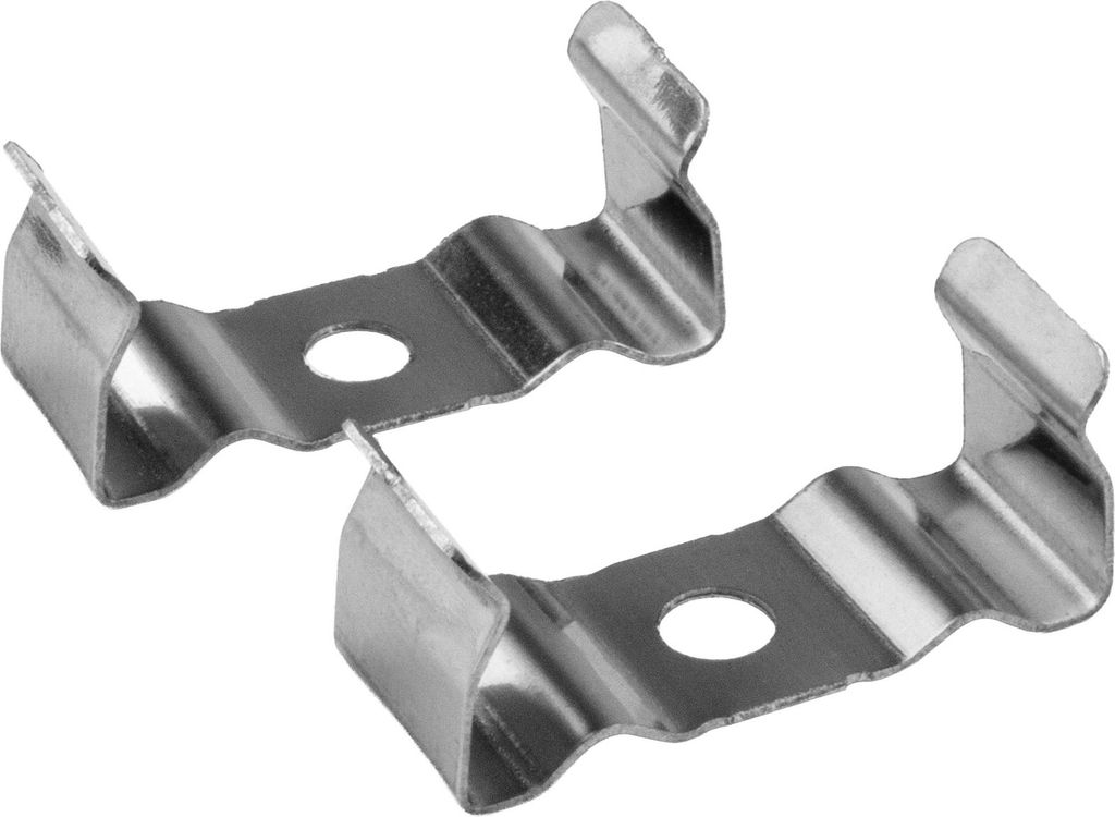 A23 LED Aluprofil Silber - 2x Halter