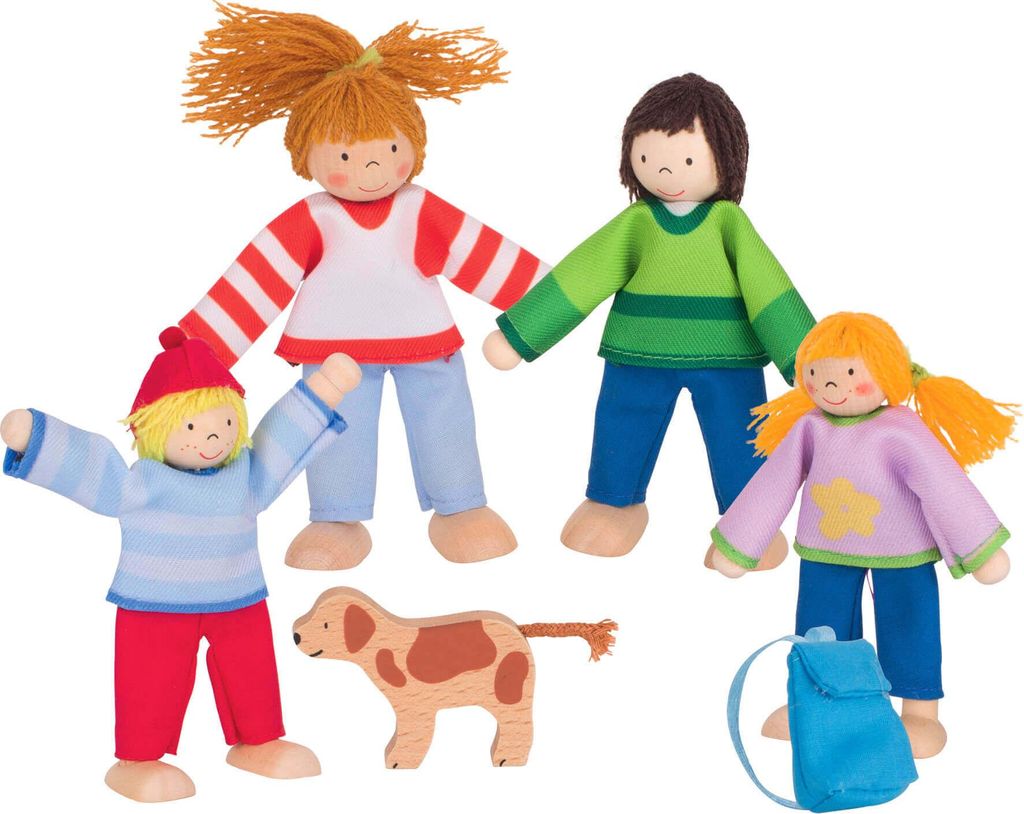 Famiglia di campeggio di bambole pieghevoli Immagine del prodotto 