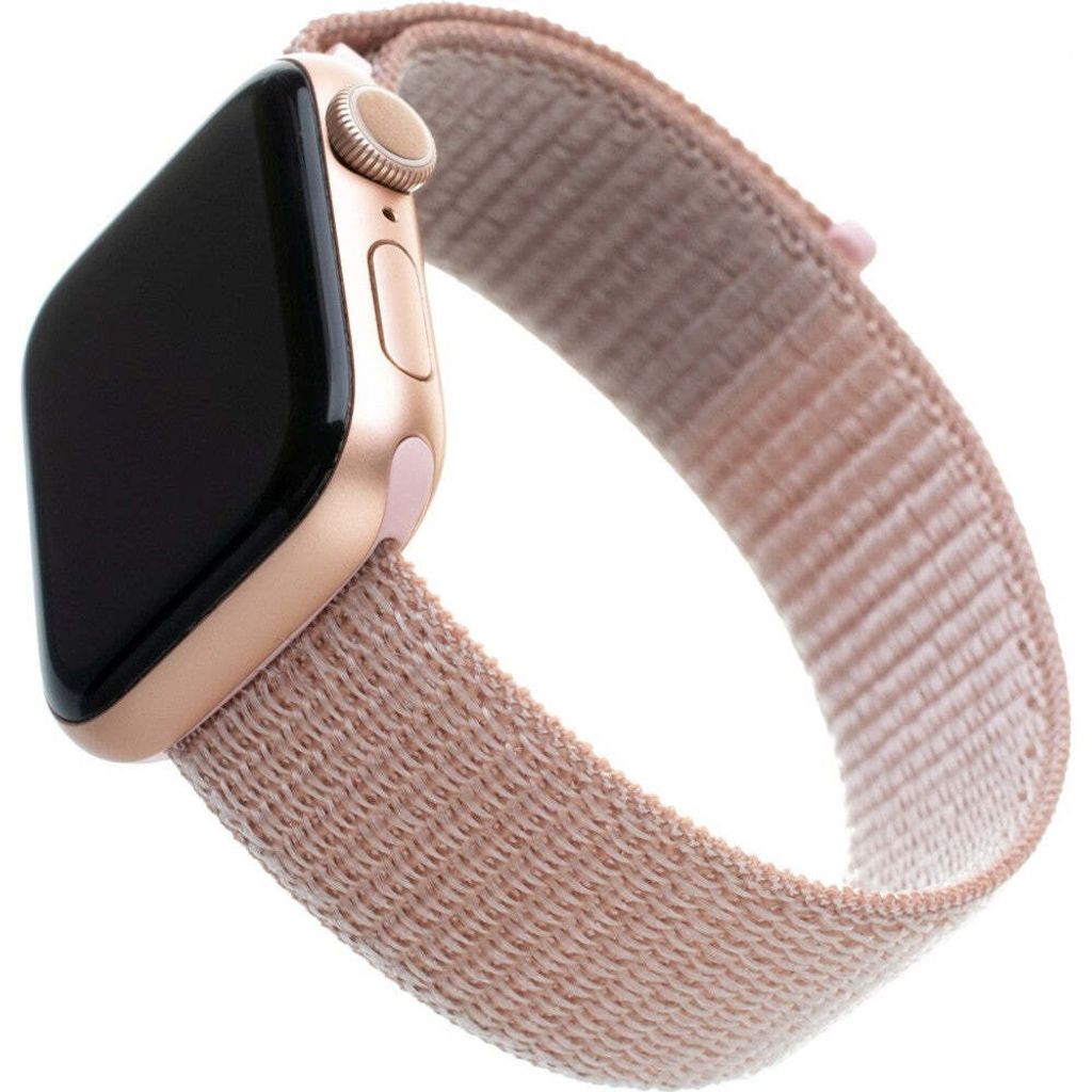 Armband Fixed Nylon Strap für Apple Watch 42/41/40/38 mm, Rosa