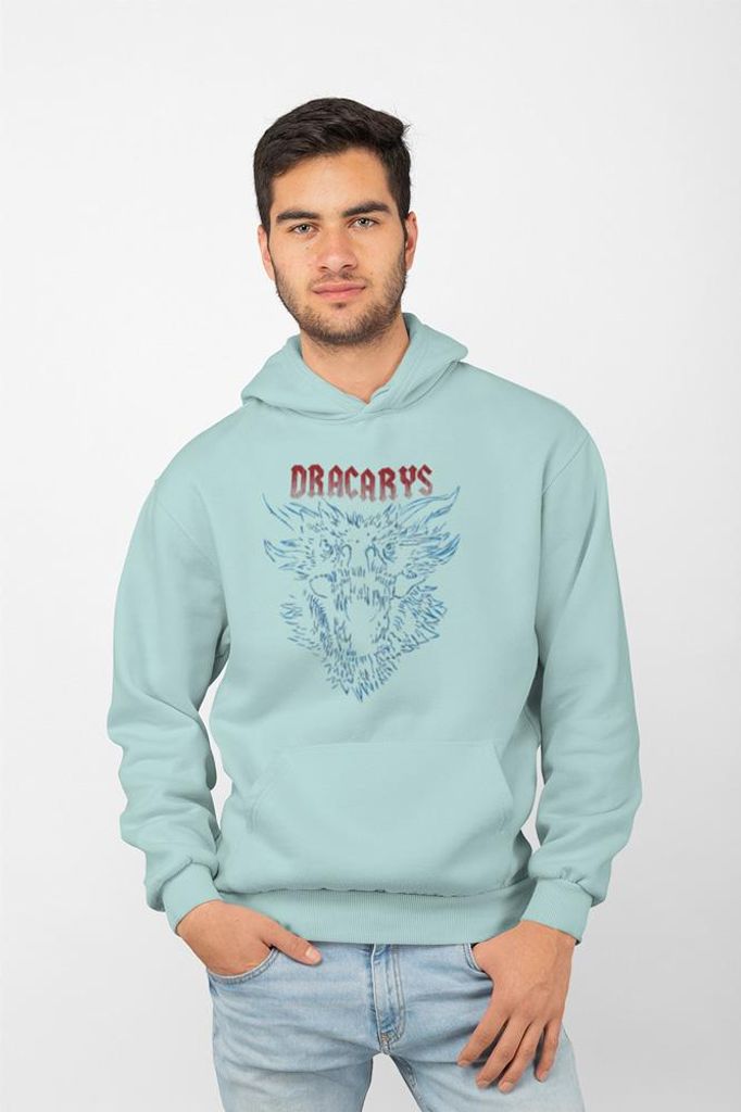 D&B Uni Hoodie MO00107 Dracarys MintGrün-Größe L