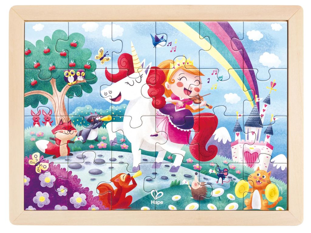 Hape Puzzle Einhorn Freunde magisches Fantasie Spielzeug