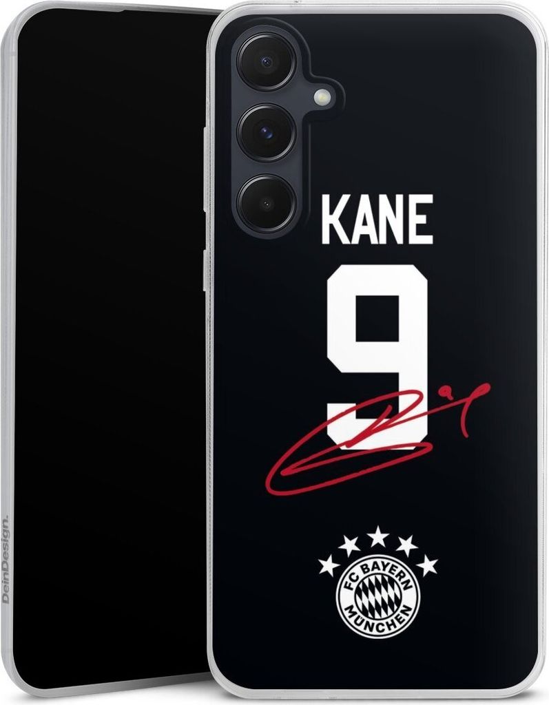 DeinDesign Slim Hülle für Samsung Galaxy A55 5G Silikon Case Ultra Dünn Handyhülle FC Bayern München Trikot Harry Kane