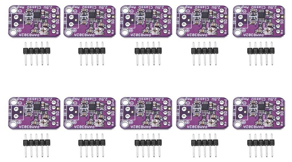 10 Stück CJMCU-832 PAM8302A 2,5W Einkanal-Class-D-Audio-Leistungsverstärkermodul