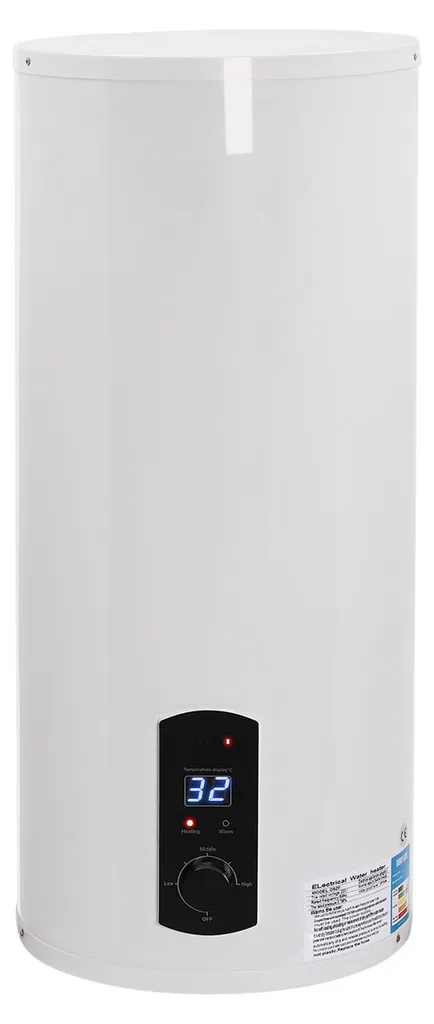 Chauffe-eau électrique 60L 2000W IPX4 Blanc - Modèle Vertical Compact