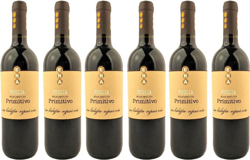 6x Era Primitivo Puglia Rotwein 13% Vol. 0,75L - Produktbild 