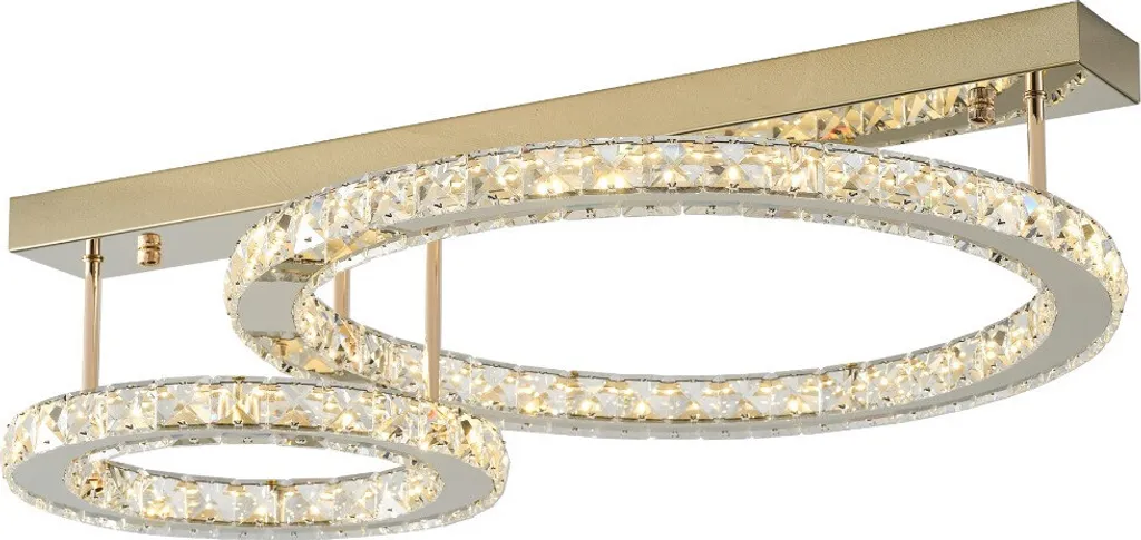 Lustre LED GIRONA Doré et Cristal Zuma Line 36W 4200lm 70cm IP20
