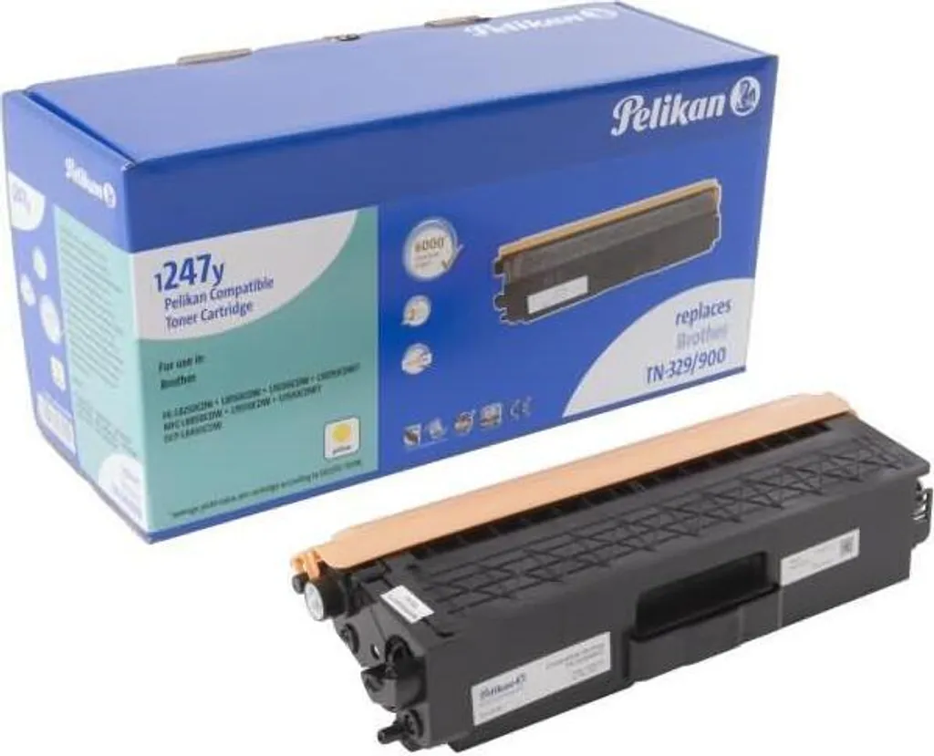 Toner Jaune Compatible Brother TN329Y Pelikan Haute Capacité 6000p