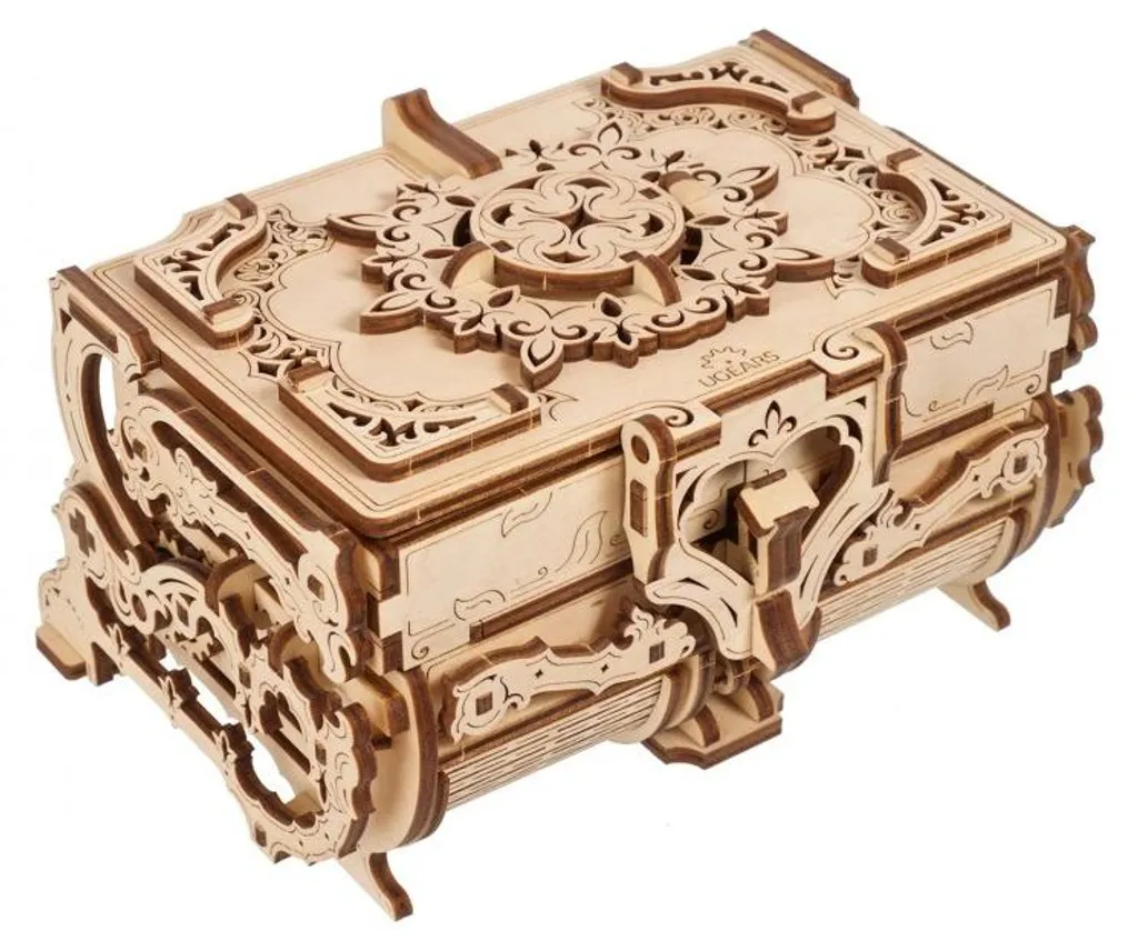 Cadeau créatif Puzzle 3D Boîte Antique Ugears en bois pour passionnés
