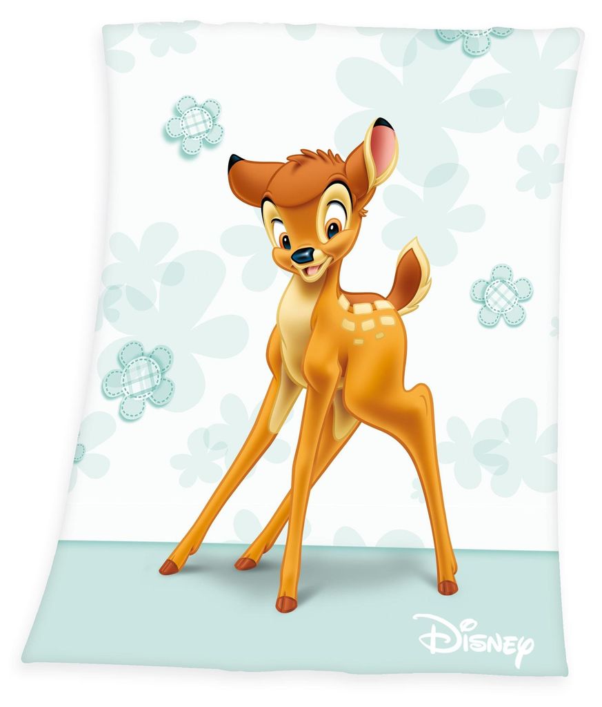 Disney Bambi  Microfaser Flauschdecke  75  x 100 cm Produktbild 