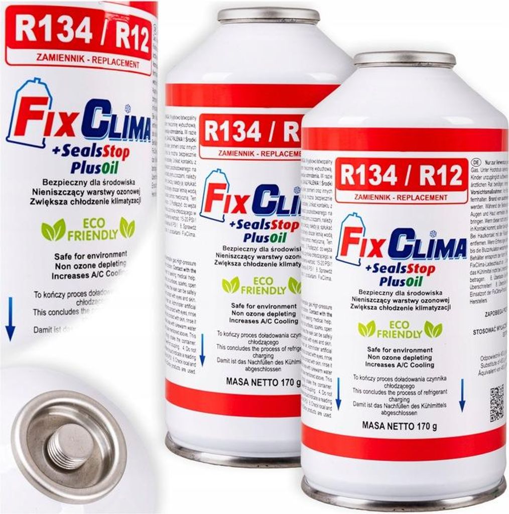 2xPlyn pre klimatizačný systém REFILL R134A SEALANT Obrázok produktu 