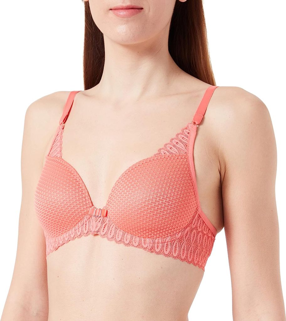 Triumph Aura Spotlight WHP, Farbe: Sugar Coral EO/4128, Größe: 75D Bügel-BH mit Halbschale und Einlage