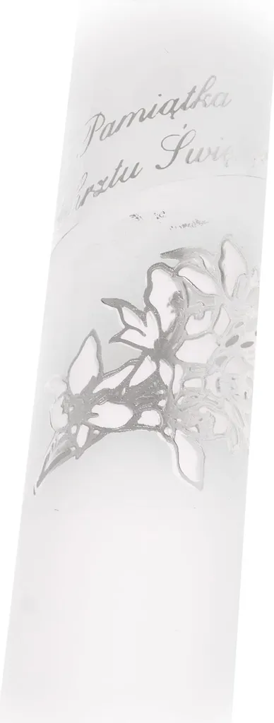 Cero Battesimo Bianco Argento Colomba - Design Moderno per Cerimonia - 4
