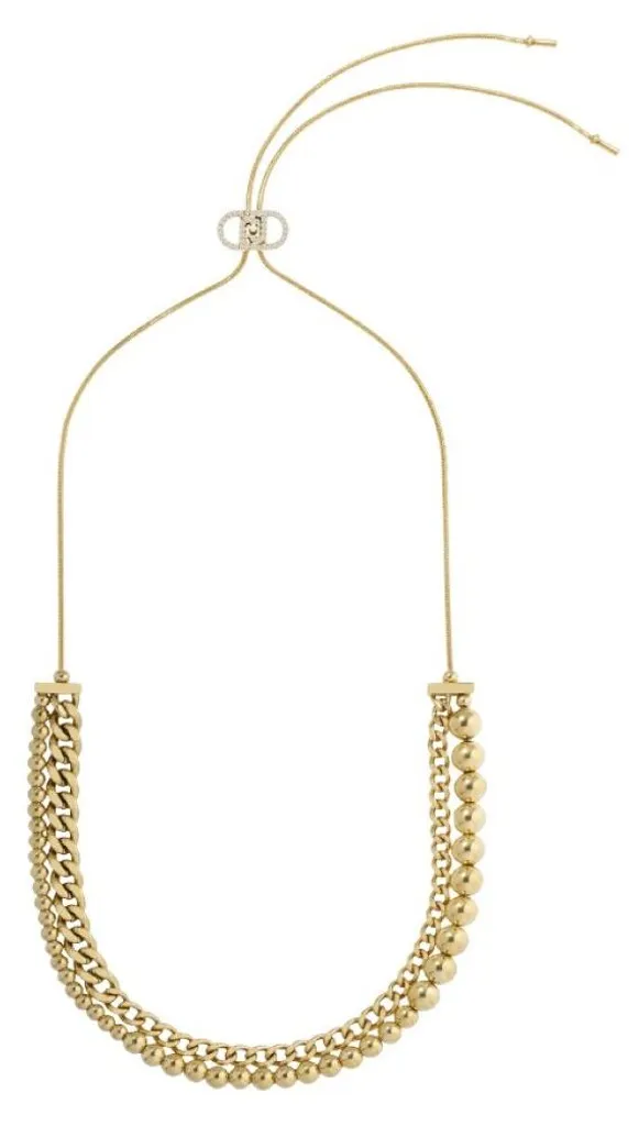 Chaîne réglable en acier plaqué or 18K modèle LJ3049 anti-oxydation