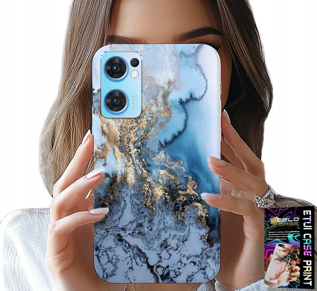 Cover Oppo Reno7 5G Marmo Vetro: Accessorio Moda Donna 2026