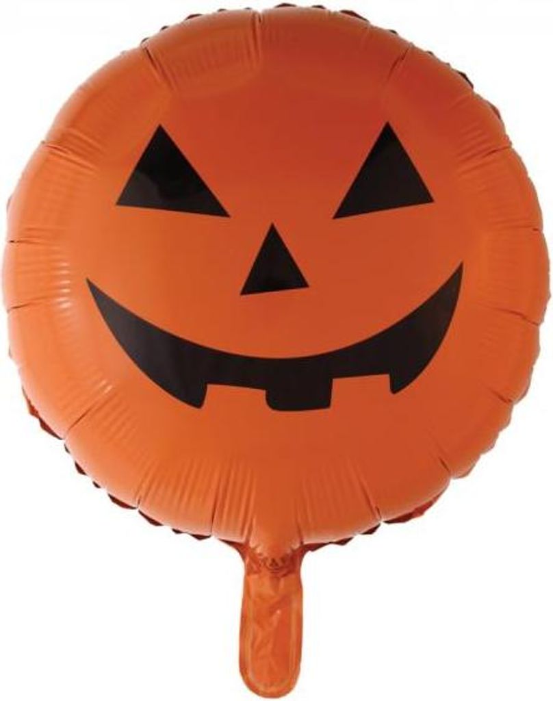 Folienballon Kürbis Gesicht 45 cm