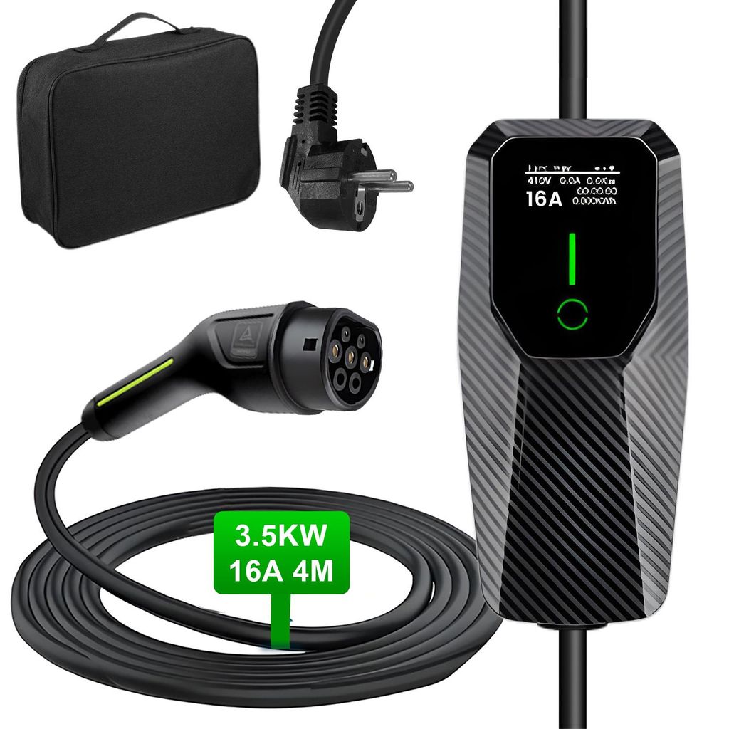 JUNSUN Tragbares Elektroauto-Ladegerät 3,68 kW 16A 1-phasig Produktbild 