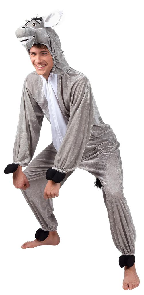 Costume d'âne pour adulte gris M/L Image du produit 