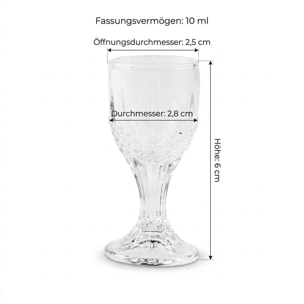 Sada 6 sklenic na panáky, 15 ml Prymus Agd svatební edice Obrázek produktu  Obrázek vytvořený pomocí AI