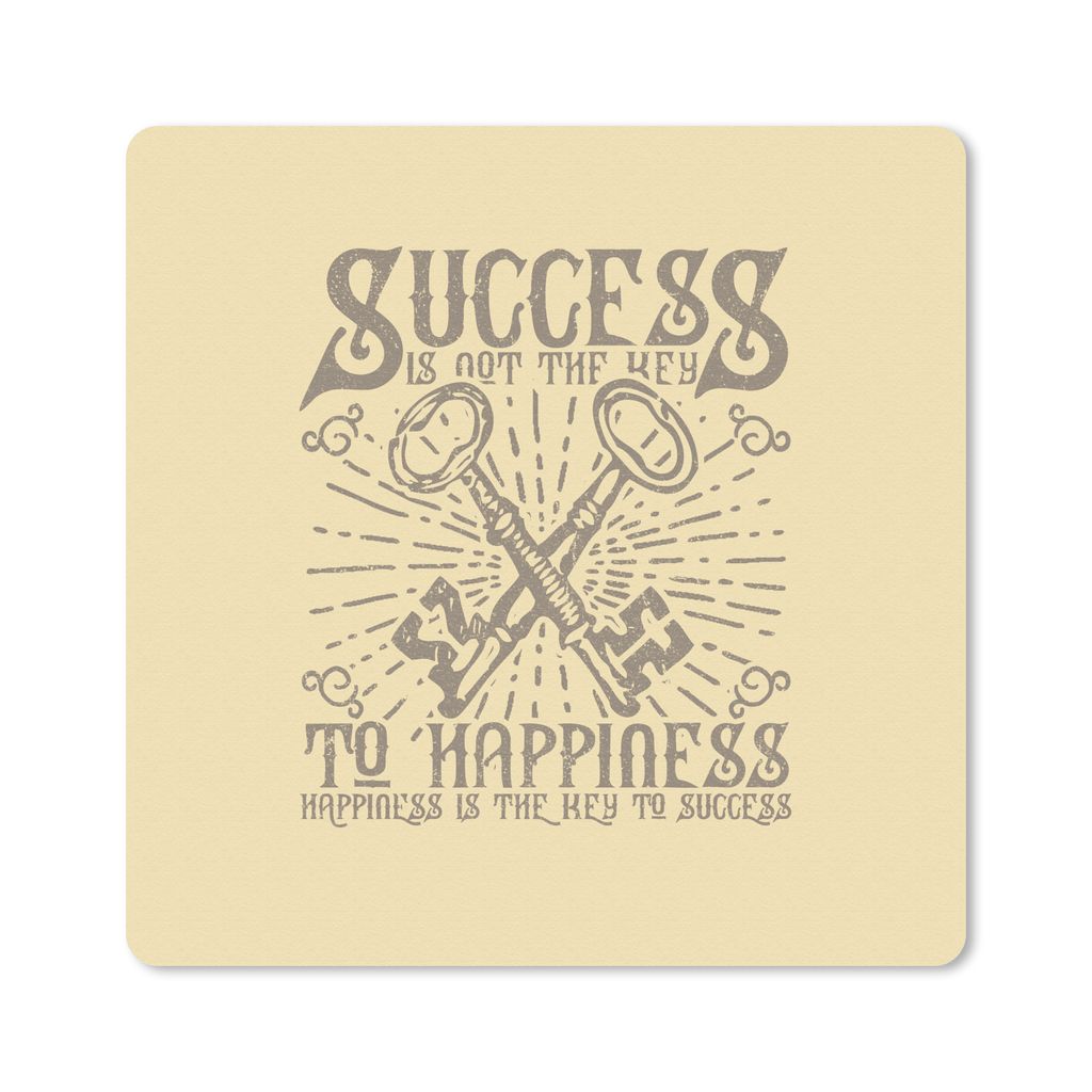 MuchoWow Mauspad Mousepad Schlüssel - Retro - Briefe 30x30 cm - Mousepads - Maus Mat - Pad - Mausunterlage - Gaming