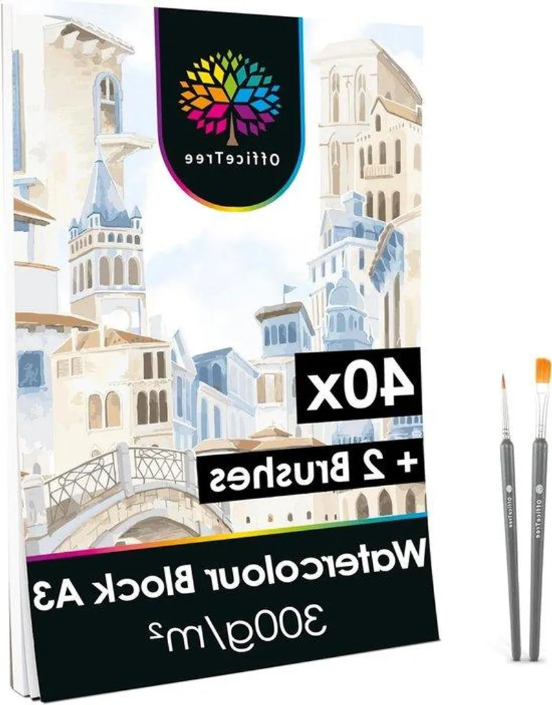 Papier aquarelle A3 300g anti-gondolement pour peinture et dessin