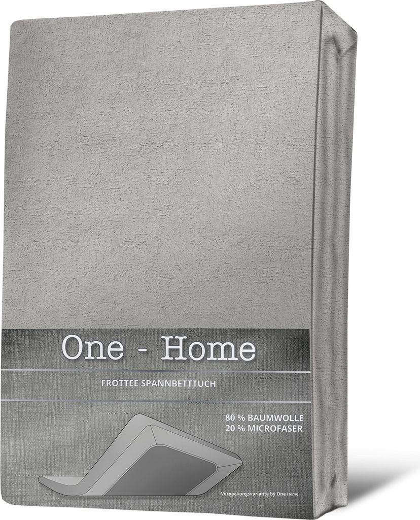Spannbettlaken FROTTEE 140x200 cm - 160x200 cm silber Spannbetttuch Bettlaken