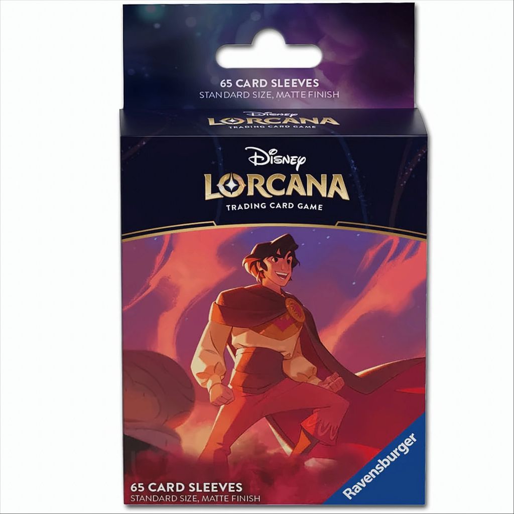 Ravensburger Adventskalender|Ravensburger Disney Lorcana Trading Card Game: Himmelsleuchten - Kartenhüllen Aladdin